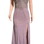 Soieblu purple maxi dress with beaded bodice slit L Size L Photo 0