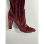 Unisa Womans Otk Boots 8 M Burgandy Block Heel 1/4 Zip NWOT Photo 2