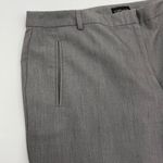 Topshop Gray Slacks Women Size 12 Pants Trousers Straight Leg Zip-Up Interview Photo 5