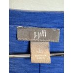 J.Jill  Women's Size L Blue Wide Strap V Neck Midi Tank Dress EUC Photo 2