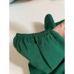 J.Crew Keyhole Long Sleeve Blouse Green Size XXS Petite NEW Photo 5