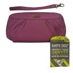 Travelon Women’s  Safety ID Wallet rfid protection Color Purple NWT Photo 0