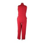 Ralph Lauren Lauren Jumpsuit XL NWT Simran Necktie Choker Cut Out Red Party Photo 8