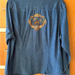 White Stag Vintage  Blue Denim Shirt Jacket Horse Equestrian XL Photo 2