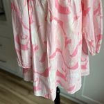 Moodie Women's Pink Babydoll Dress M Long Sleeve Sweetheart Neckline Milkmaid Size M Photo 6