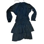 Current Air  Black Pleated Ruffle Mini Dress Photo 2