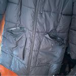 DKNY Long black puffer jacket parka winter coat NO HOOD XL Photo 3