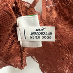 Aerie orange lace bralette bra floral flowers racer back size small Photo 7