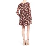 ASTR  The Label Wine Red Floral Long Sleeve Lined Mini Dress Medium / Small Photo 6