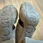 Pedro Garcia Brown Suede Peep Toe Cutout Block Heel Booties Size 39 (US 9) Gray Photo 5