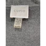 cupio  Boho Ruffle Back Open Front Cardigan Sweater Women's Size Medium Gray Photo 4