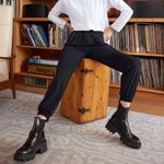 ADAY ‎ Hail Yes Joggers Pants Stretch High Rise Lightweight Black XS Extra Small Photo 1