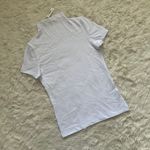 Madewell Top Short-Sleeve Mockneck Tee Cotton Blend Eyelet White XS NWT New Photo 2