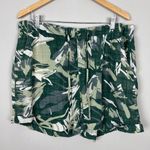 XCVI Wearables Shorts Womens XL Green Camo Drawstring Cotton Pockets Casual Photo 12
