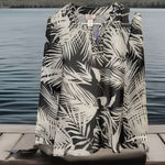 NWT Chic Leaf print dress/tunic/blouse sequin Tropical Boho Photo 0