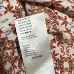 Anthropologie  Red and White Floral Blouse Photo 7