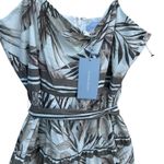 Antonio Melani  Tiered Mini Dress Palm Print Sleeveless Sundress Tropical Size 10 Photo 3