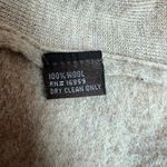 J. McLaughlin Duster Cardigan Sweater Womens Small Beige 100% Wool Snap Button Photo 14