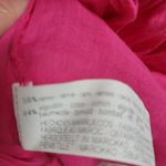 ZARA  fuchsia oversized semi-sheer ruffled blouse size XS Photo 9