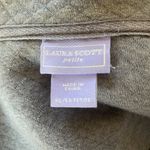 Laura Scott XL Petite gray sleeveless zip up vest with pockets women's Photo 6