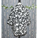 Centigrade Outerwear Women's 1X Half Sleeve Black White Floral Jacket Coat large Photo 6