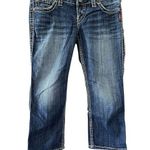 Silver Jeans Women's McKenzie Capri Jeans Sz W29 Distressed Stretch Low Rise Y2K Photo 0