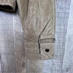 Abandon Size Medium Italian Shine Coated Leather In a Caramel Color w/Pockets Tan Photo 7