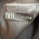 ZARA  Black Double Breasted Long Blazer Mini Dress Gold Buttons Small NWOT Photo 5