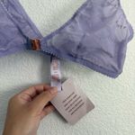 NWT Savage x Fenty Lavender Flocked Logo Bralette Small Purple Photo 3
