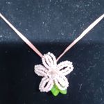 Lenore Solmo Pink Flower Necklace Pink Photo 1