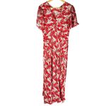 Rixo Evie Silk Floral Belted Midi Dress Size Small Photo 1