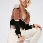 Free People  Gold Dust Pullover Sweater Top sz S Photo 0