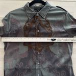 Desigual  Dress Womens Medium Boho Military Embroidered Woodland Fairy Earthy Photo 13