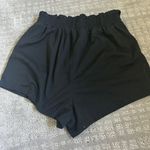 SheIn Shirred Waist Lettuce Trim Shorts Photo 2