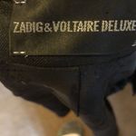 Zadig & Voltaire Deluxe Black Shimmer Zip Blazer - Size M Photo 6