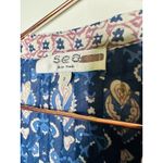 SEA NEW YORK Brigitte Blue Printed Border Ruffle Romper Size 2 Photo 7