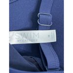 SWIM by CACIQUE*Navy w Braid Tankini*Size 18 “Padded*Adj Strap*Layer Ruffles Blue Photo 4