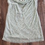 Retrofête Retrofete Mich Sequin Mini Dress in Mint Aqua Green Medium Beaded Sleeveless Photo 4