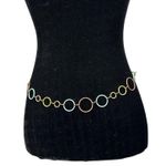 Vintage 90s Spice Girls Metal Pastel Circle Boho Hippie Chain Belt One Size Photo 0