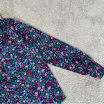 J. Crew Factory Women’s Popover Plaket Blouse Top Longsleeve Floral Multicolor S Pink Photo 7