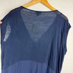 Lucky Brand NWT  Embroidered Top Blouse Sz XL Blue Western Aztec Flowy Tank Photo 13