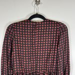 ZARA  Red Black Heart Print Long Sleeves Romper‎ Women's Size XS Photo 7
