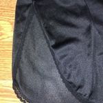 Vanity Fair Vintage  Dainty Black Half Slip Skirt Dress Lace Trim Small Side Slit Photo 1