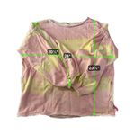 Free People  Sunwashed Tie-Dye Slouchy Balloon Sleeve Pullover Size S Photo 12