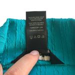 Ali Miles Oversized Button Textured Collared 3/4 Sleeve Tunic Blue Teal Artsy Size XL Photo 11