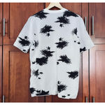 Acne Studios Sweater Ink Splatter Print Short Sleeve Size Small FLAWS Photo 7