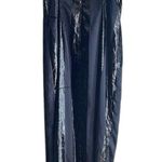 Yumi Kim Pietra Metallic Striped Velvet Maxi Dress Black Photo 2