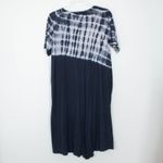 LOGO By Lori Goldstein LOGO Lori Goldstein Womens Tie Dye Midi Dress Pockets Gray Size M Lagenlook Photo 6