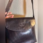 Black Leather Made in Italy Pettinati Firenzi Crossbody Flap Bag shoulder luxury Photo 7