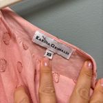 Karina Grimaldi  Pauline Dot Midi Dress in Blush Pink One Shoulder XS Photo 7